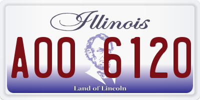 IL license plate A006120