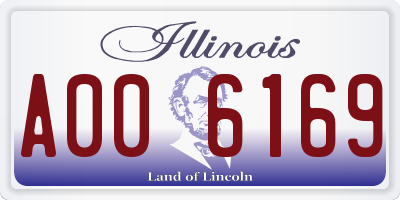 IL license plate A006169
