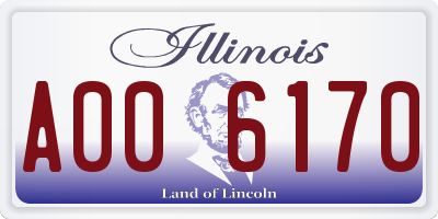 IL license plate A006170