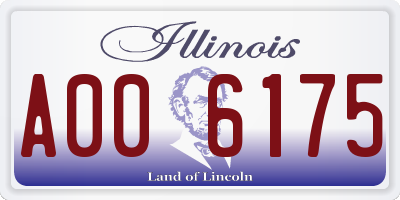 IL license plate A006175