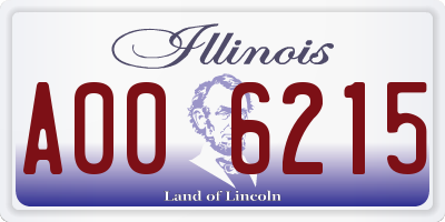 IL license plate A006215