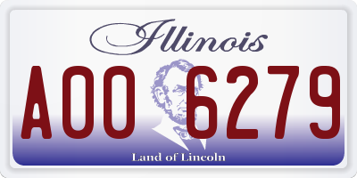 IL license plate A006279