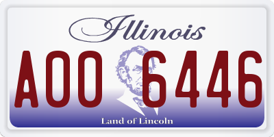 IL license plate A006446