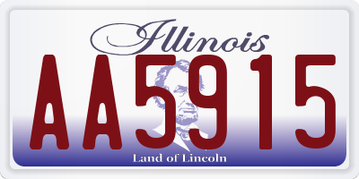 IL license plate AA5915