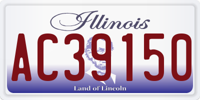 IL license plate AC39150