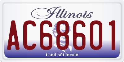 IL license plate AC68601