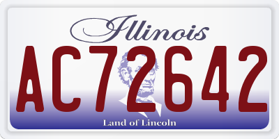 IL license plate AC72642