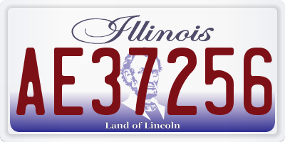IL license plate AE37256