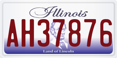IL license plate AH37876