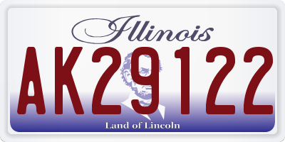 IL license plate AK29122