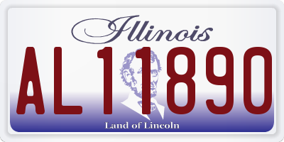 IL license plate AL11890