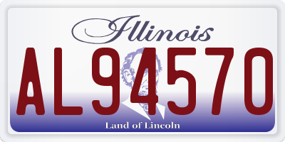 IL license plate AL94570