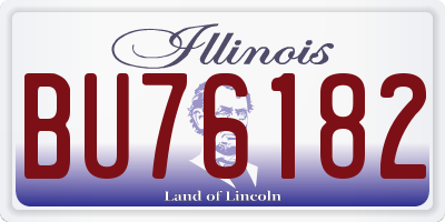 IL license plate BU76182
