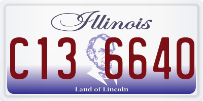 IL license plate C136640