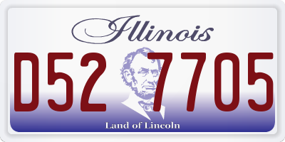 IL license plate D527705