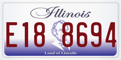 IL license plate E188694