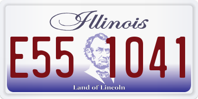 IL license plate E551041