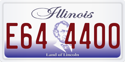 IL license plate E644400