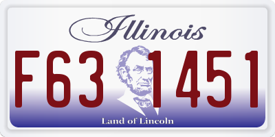 IL license plate F631451