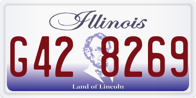 IL license plate G428269