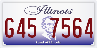 IL license plate G457564
