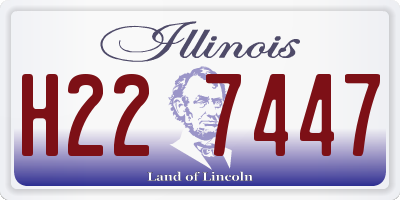 IL license plate H227447