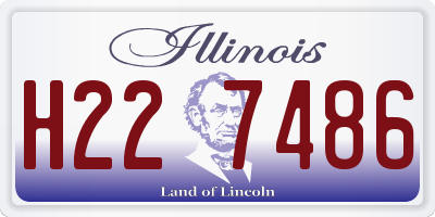 IL license plate H227486