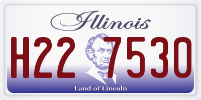 IL license plate H227530