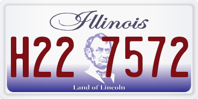 IL license plate H227572