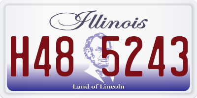 IL license plate H485243