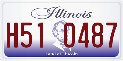 IL license plate H510487