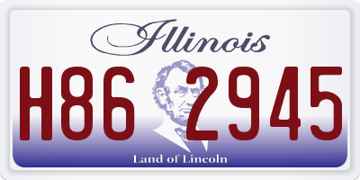 IL license plate H862945
