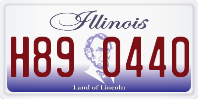IL license plate H890440