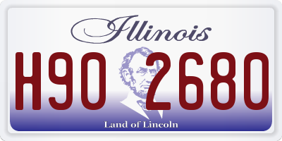 IL license plate H902680
