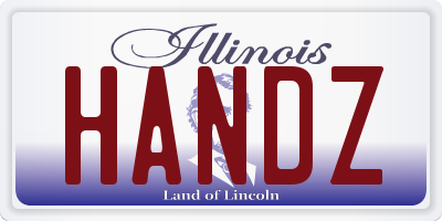 IL license plate HANDZ