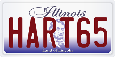 IL license plate HART65