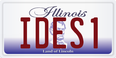 IL license plate IDES1