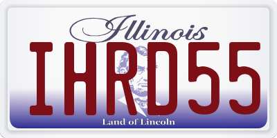 IL license plate IHRD55