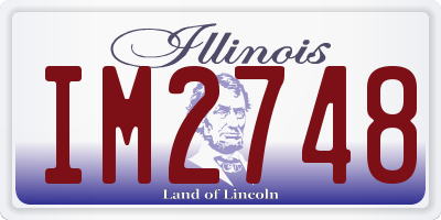 IL license plate IM2748