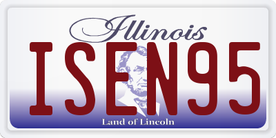 IL license plate ISEN95