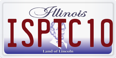 IL license plate ISPTC10