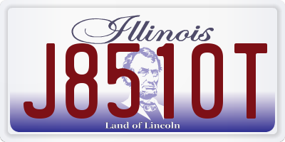 IL license plate J8510T