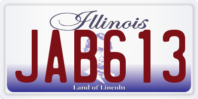 IL license plate JAB613