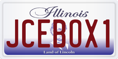 IL license plate JCEBOX1