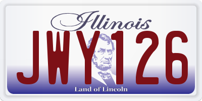 IL license plate JWY126