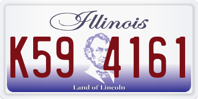 IL license plate K594161