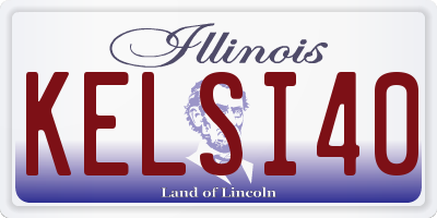 IL license plate KELSI40