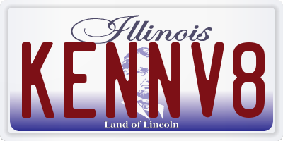 IL license plate KENNV8