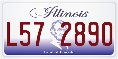IL license plate L572890