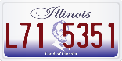 IL license plate L715351